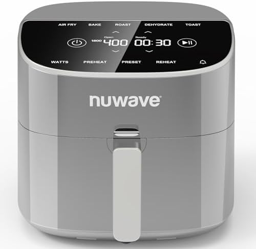 Nuwave Brio Plus 8 Qt Air Fryer, PFAS Free, New & Improved, Digit...