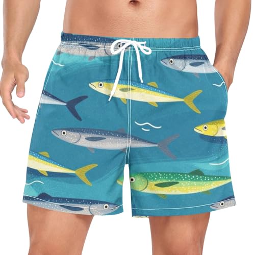 Short de plage pour homme en polyester léger et respirant