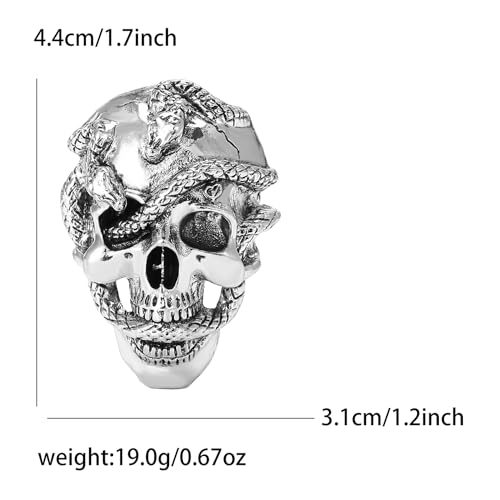 Image of Punk Skull Head Cross Sword Brooch Pin Cool Skeleton Lapel Pin for Dress Suit Decor Halloween Party Clothing Accessories for Women Men