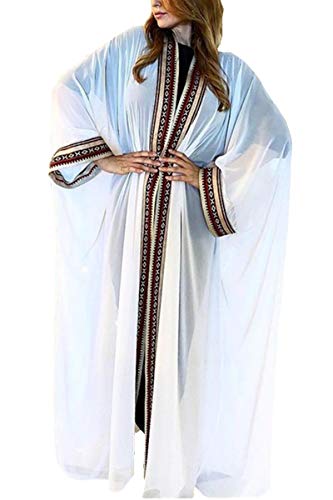 YouKD Summer Long Kaftan Bohemian Beach Kimono Swimsuit Cover Up Plus Size Dress for Women