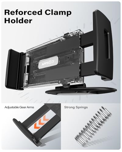 APPS2CAR Universal Tablet Cd Slot Car Mount Holder Stand for Ipad 2 3 4/Air 1 2/Mini 1 2 3 4, Samsung Tab S A 4 3, Kindle Fire 8" 7" 6" HD Nokia N1, Sony LG Tablet, Sat Nav, GPS, iPhone 6S 6 5S 5, etc