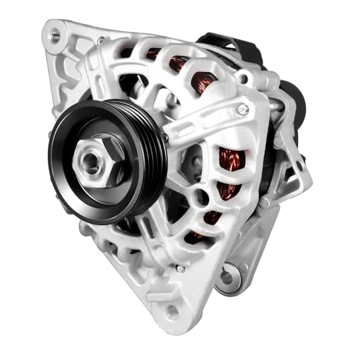 Image of 11311N Alternator L4 2.0L Replacement for 2007-2012 Hyundai Elantra, 90A 12V, 2010-2011 Kia Soul, 2007-2009 Spectra, 2655635, 600162, 3730023650, AVA0102, 40046020, 40046031