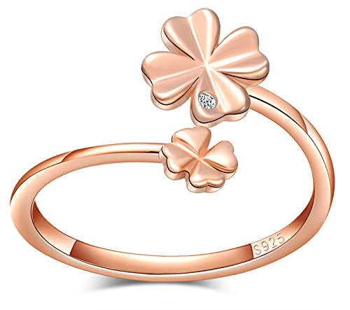 CPSLOVE Anelli trifoglio da donna ragazza, in