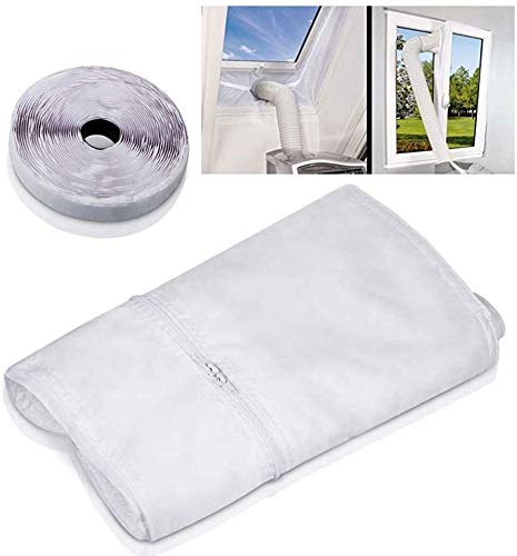 SUPTEMPO Cubierta Aislante de Tela para Ventanas para Aparatos De Aire Acondicionado Portátiles y Secadoras