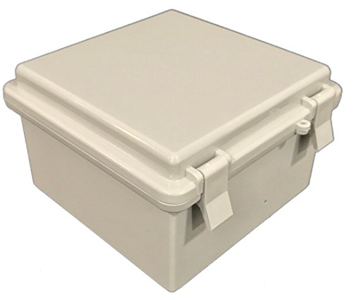 Bud Industries Nbb-15240 Style B Plastic Outdoor Nema Box With Solid Door 5.9" L X 5.9" W X 3.56" H, Gray #TOP1
