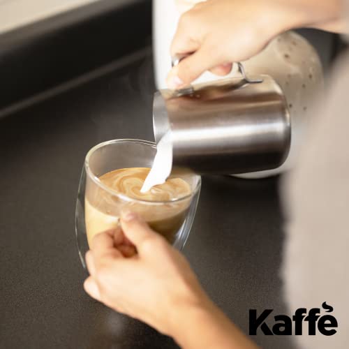 Kaffe 16Oz Large Glass Coffee Cups - Double-Wall Clear Coffee Mug Set - Insulated Glass Cups For Latte, Espresso, Cappuccino, Tea (Set Of 2) #TOP3