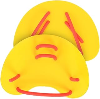 INOOMP Gauntlet Children's Mittens Swimming Paddles Swimming Hand Paddle Swim Webbed Gloves Swimming Hand Paddles Adults Hand Paddles Swim Paddles Gloves Yellow Dropshipping Hand Paddles