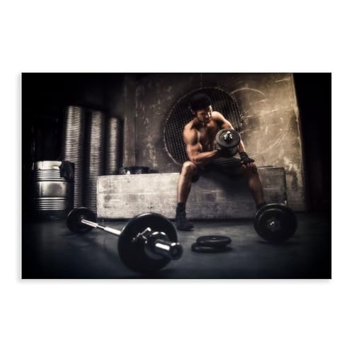 Cadeau idéal sous forme d'affiche de sport athlétique en toile