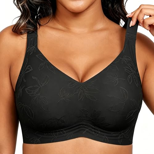 Image of Xcutting Women Wirefree Bras for Women Full Coverage No Underwire Everyday Bras Comfortable Wireless Padded Bras