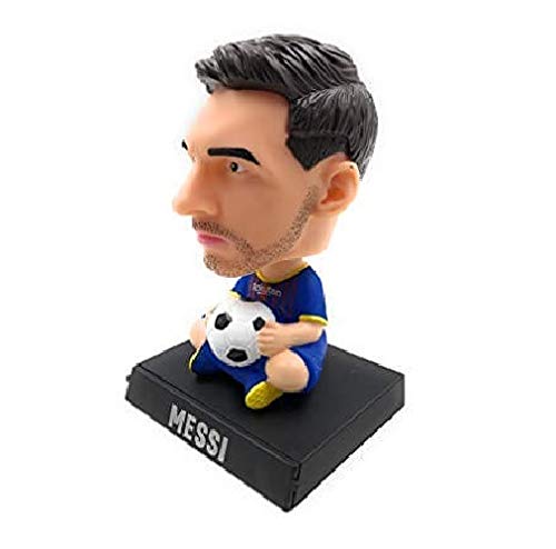 Image of Awestuffs Messi Football Phone Holder Decoration Bobblehead Action Figure | Bobblehead Figures
