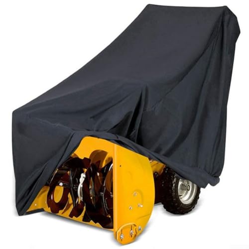 Waterproof Snow Thrower Cover, 210D Oxford Fabric Cover, With UV Protective Coating Integrated Drawstring, For Most Two-stage Snow Throwers