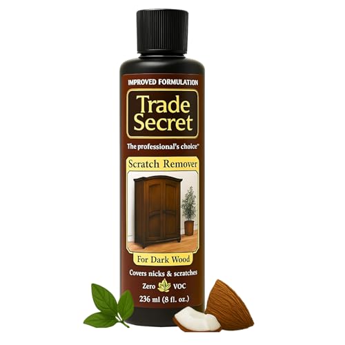 Trade Secret Scratch Concealer for Real Wood Furniture & Floors – Restores Dark Wood Scratch,...