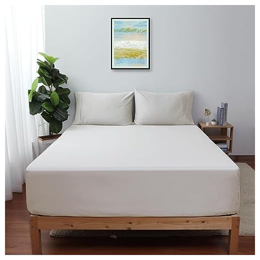 100% Egyptian Cotton 1 Fitted Sheet Only, 600 Thread Count King Size Fitted Sheet, 16" Deep Pocket, Colorfast Dyes & Shrink Resistant, Soft & Silky Sateen Weave for Home & Hotel(King, Beige)