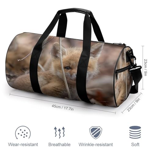 Sac de sport Petit Renard format duffel bag compact 45x23x23cm léger