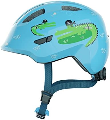 ABUS Kinderhelm Smiley 3.0 - Fahrradhelm mit tiefer Passform, kindergerechten Designs & Platz für einen Zopf - für Mädchen und Jungs