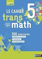 Cahier Transmath 5è 2016 - Cahier de l'élève 2091719234 Book Cover