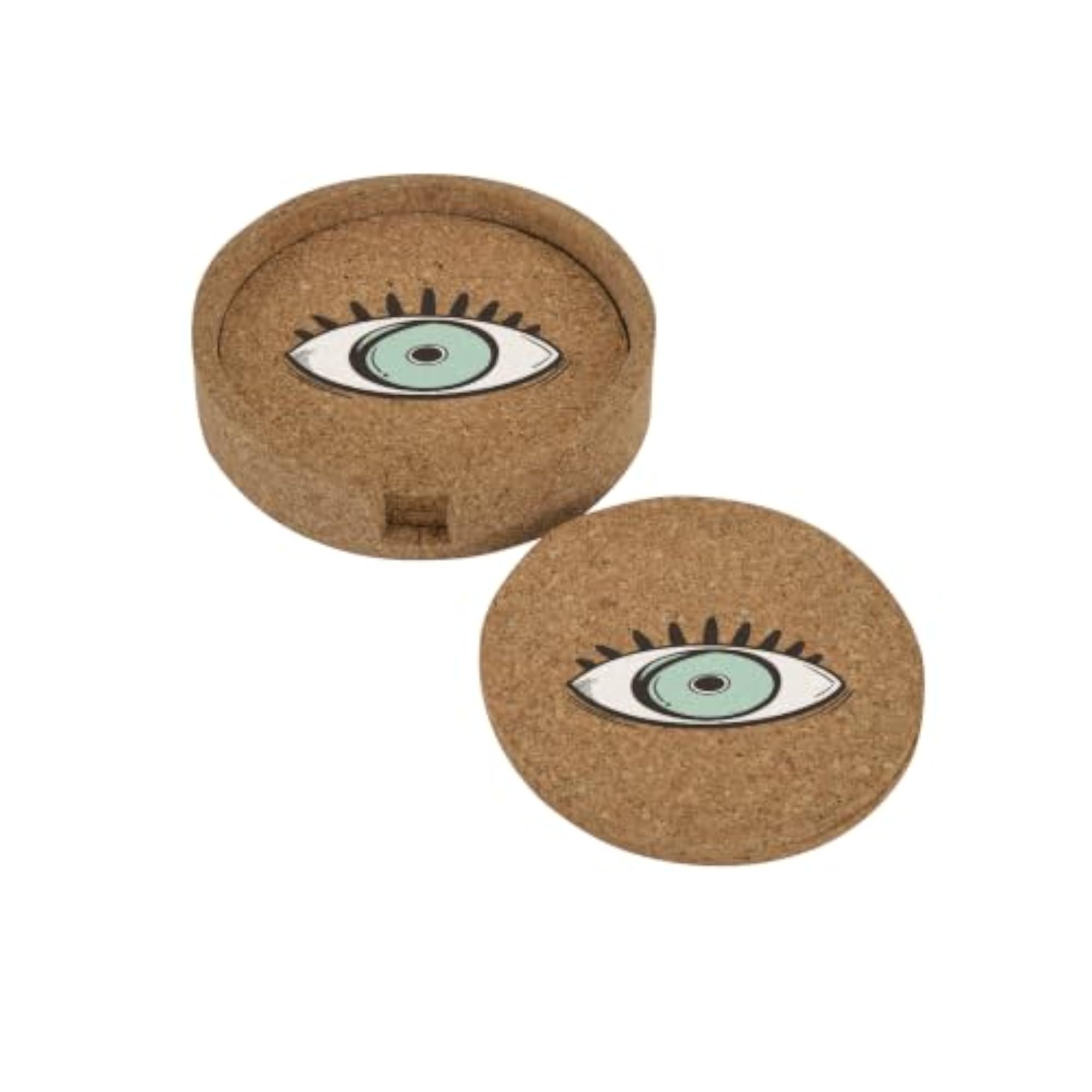 Printed Cork Coaster Set of 4, Design 71