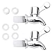 Oyolan Lot de 2 Robinet de Rechange pour Fontaine à Eau Bière Vin Boisson Jus Robinet de Distributeur de Boissons Robinet de Tonneau Argenté A 17mm