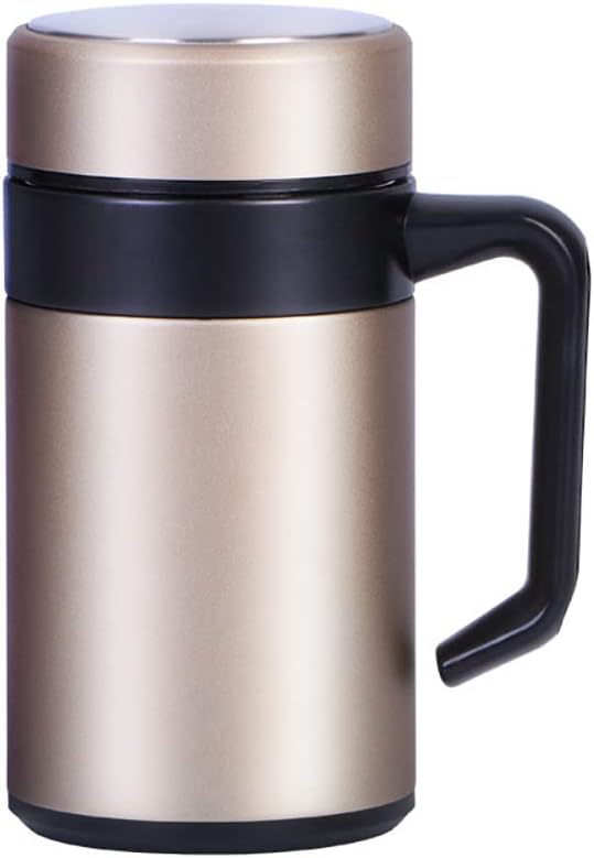 水筒 500ml 真空断熱 保冷 保温 魔法瓶 ステンレスマグ サーモス 洗いやすい ハンドル付き ビジネススタイル おしゃれ 男女