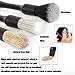 ZFLYCANP Soft Mixed Hair Auto Detail Brush Kit,No Scratch for Automotive Elegant,Boars Hair Detailing Brush Set,Car Detailing Brushes Set Interchangeable Reusable Soft Auto Detailing Brush Kit