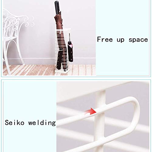 Rangement parapluie stable blanc cassé pour garder un sol propre et sec - 6