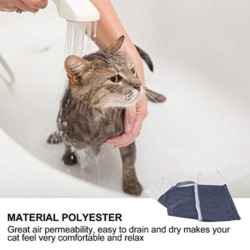 Saco de lavagem para gatos, artefato de banho para gatos, sacola fixa para gatos e cães, sacola de b