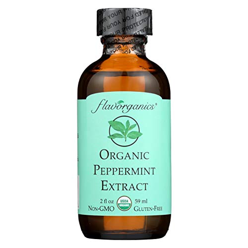 pepper mint extract - Flavorganics Organic Peppermint Extract - 2 oz - 95%+ Organic - Gluten Free - Wheat Free - Kosher