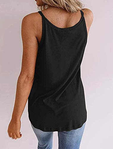 Onedreamer Womens Henley Tank Tops Button Up Shirts Workout Summer Casual Sleeveless Tunics Loose Fit Tees Blouse2