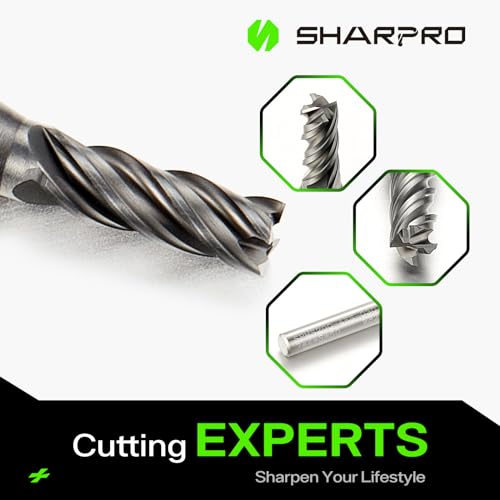 Image of 4mm Shank End Mill Set 3mm Cutting Dia. 4 Flutes AlCrN Coated Carbide Square CNC End Mills, Apply for Alloy Steel, Stainless Steel, and Various Cast Iron (5PCS)