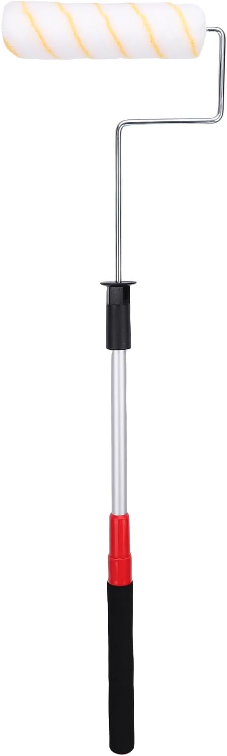 WALFRONT Paint Roller Kit with Adjustable Telescopic Pole, Ergonomic Handle and Quick Setup for Home Ceiling and Wall Painting Projects