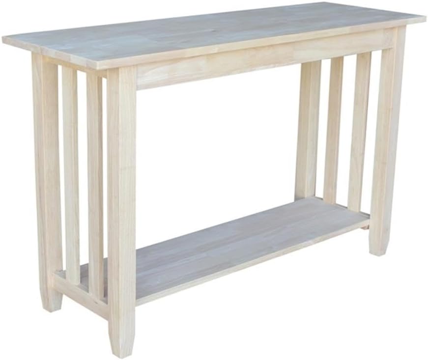 International Concepts Mission Unfinished Sofa Table