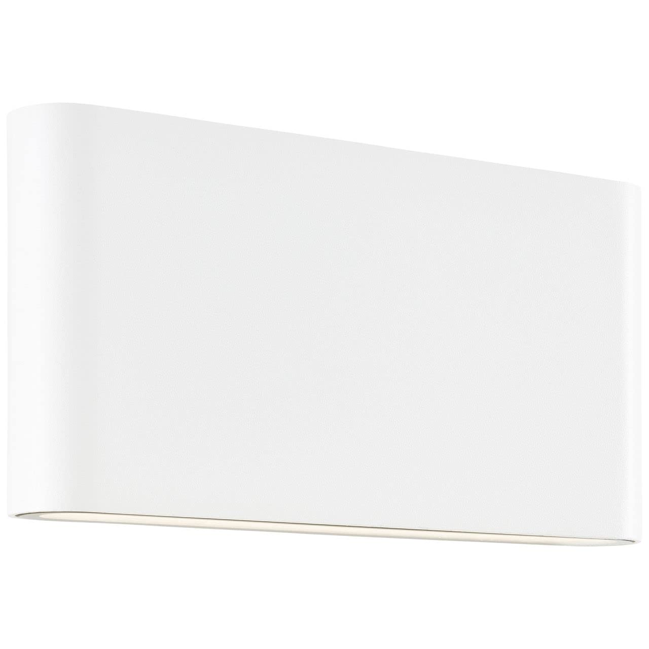Bright | Welbie LED Outdoor Wall Light 17.5cm White | 1x Integrated LED, 14W LED Built-in, (1300lm, 3000K)