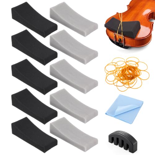 10 PCS Economy Violin Sponge Shoulder Rest Pads for 1/4 1/2 3/4 Violins | Ergonomic Soft Shoulder...