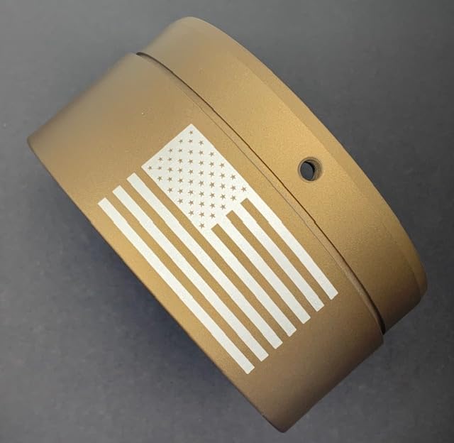 SharkRoad Compatible End Cap "Basic-F" Exhaust Muffler Tip fits on 4.5" Shark Road Exhaust (Burnt Bronze)