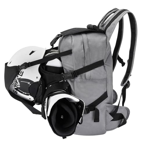 Genérico Mochila para Botas de Esquí | Mochila de Ciclismo 30L,Soporte Porta Raquetas de Nieve,para Esquiadores, Snowboarders, Guías y Viajes con Equipo de Protección y Ropa - imagen 7