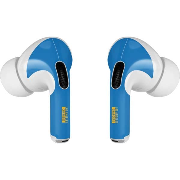 Skinit Decal Audio Skin Compatible with Apple AirPods Pro (2rd Gen, 2022) - Officially Licensed NFL Los Angeles Chargers Blue Performance Series Design
