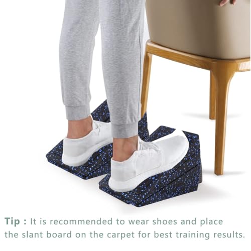 3pc Leg Stretcher Foot Squat Wedge Foam Slant Board miniatura 4