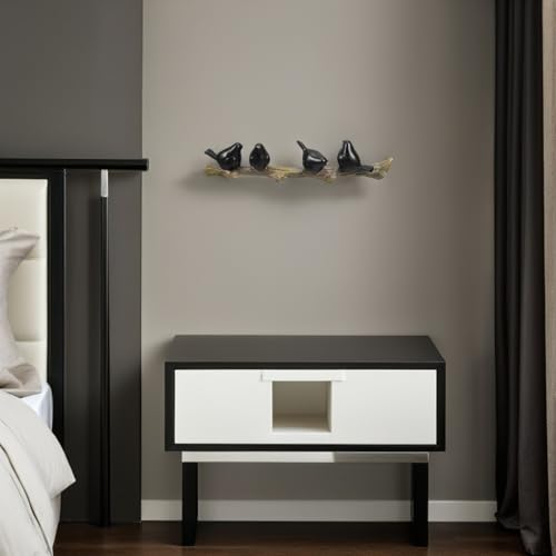 Porte-manteaux oiseaux résine noire pour fixer solidement vos chapeaux et robes - 8