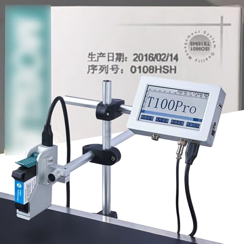 Thermal Inkjet Printer, Automatic Inkjet Coding Machine, Intelligent Variable Data/Date/Logo/Barcode/Image,12.7mm (25.4mm)
