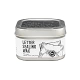 Letter Sealing Wax, Wax Seal Beads Adheres to Paper, Metal, Plastic & Glass, for Crafting, Invitations, and DIY Projects, Wax for Stamp Seals for Scrapbooking, Envelope Seal Wax, 4.8 oz, Black