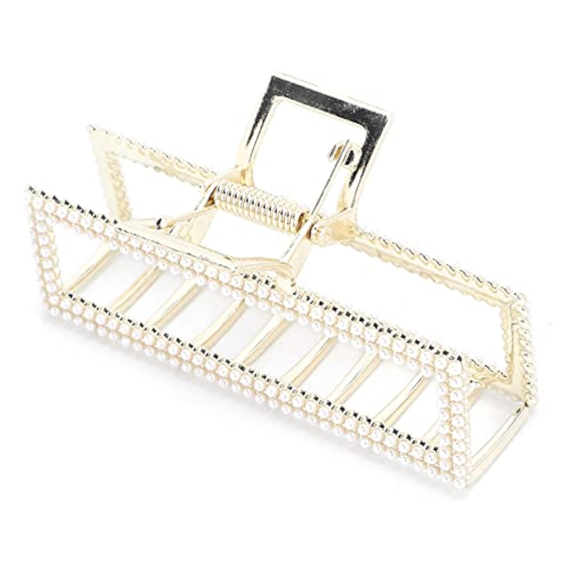 Hollow Geometric Alloy Hair Claw Clips for Women