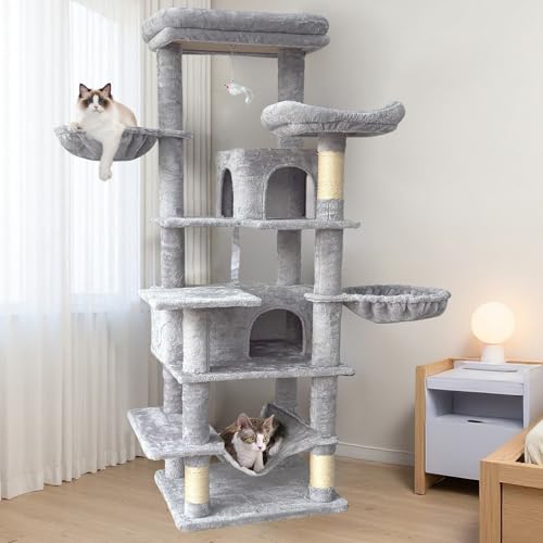 Torre para Gatos 68" con Rascadores y Hamacas miniatura 1