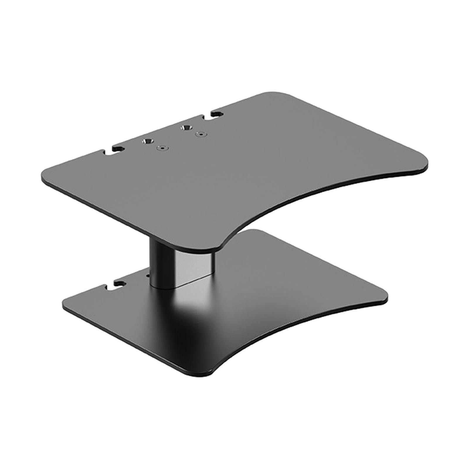 Supporto versatile per computer che supporta dispositivi, sollevando gli schermi e organizzando gli spazi di lavoro con un supporto da scrivania
