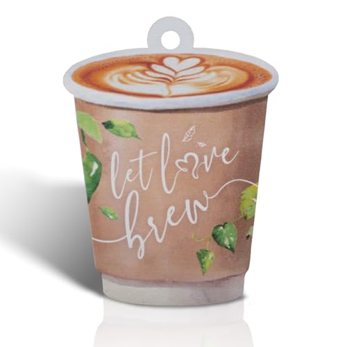 Summer-Ray 50pcs Let Love Brew Coffee Cup Gift Tags Wedding
