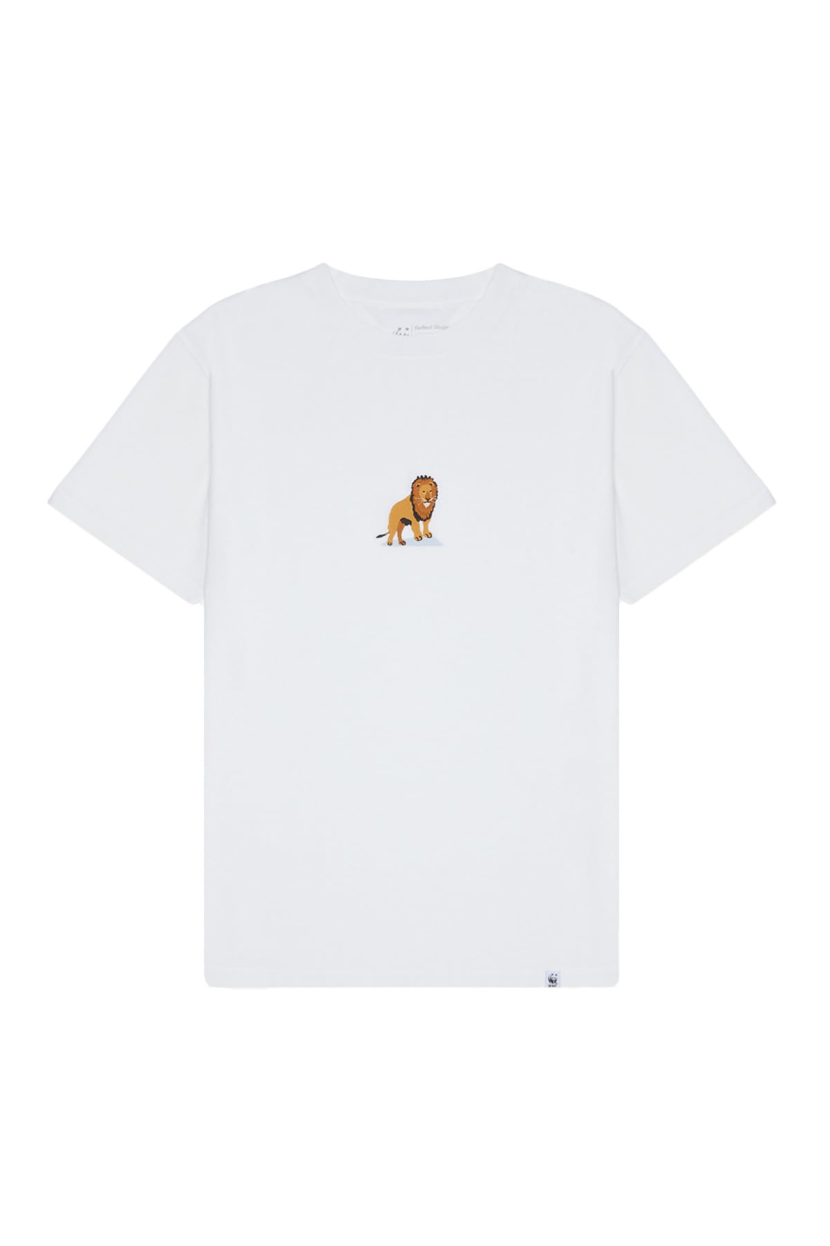 WWF Market Unisex Yetişkin Aslan Tshirt Gündelik, Beyaz, M