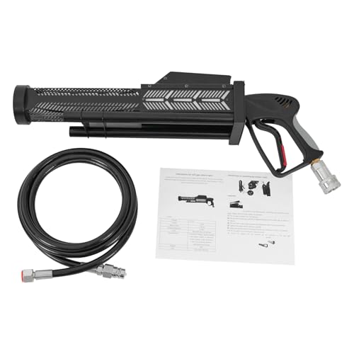 Máquina de humo portátil con luces LED - Cañón criogénico portátil para efectos especiales en escenario, club y concierto, 50 W, incluye manguera negra de 9,84 pies miniatura 2
