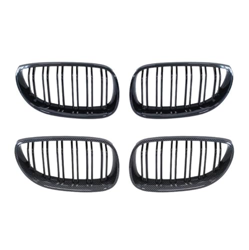 Grille de calandre noire double lame pour BMW Série 5 E60 E61 de 2003 à 2009 - 5
