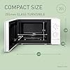 Panasonic NN-E20JWMEBG Horno microondas con Plato Giratorio de Cristal, 20 L, 800 W, Descongelación, 5 Niveles De Potencia, Temporizador, Blanco #1
