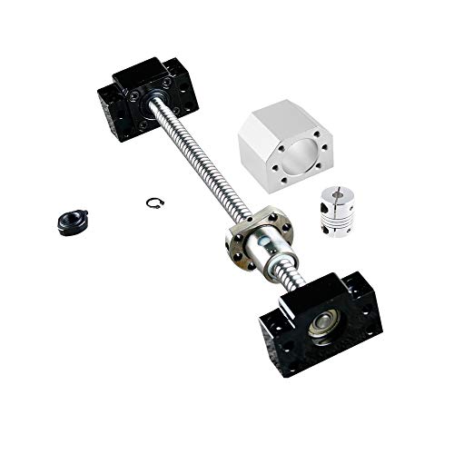 CNCCANEN BallScrew 1605-1000mm End Machine with Ballnut Housing + Couplers BK/BF12