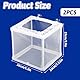 2 Stück Aufzuchtbecken Aquarium, Aquarium Fische Brutkasten Aquarium Isolation Netz Ablaichkasten Fischzuchtkasten mit Saugnapf Laichkasten für Aquarium Baby Fisch, 16x14x15 cm